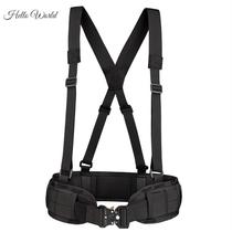 Outdoor multifunctional molle girdle CS tactical vest chest belt shoulder strap belt mens competitive vest