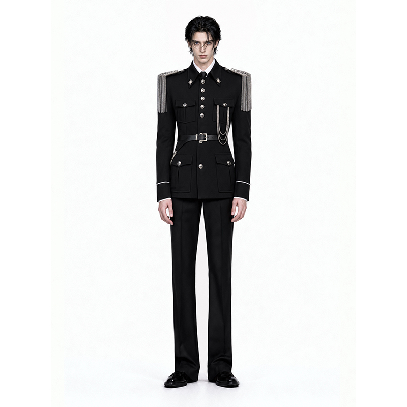 Chi Yu【Xuan Ya Xu】Wide-Shoulder, Narrow-Waist Suit, High-End Men's Jacket with a Structured Design and a Tailored Waist Chi Yu【Xuan Ya Xu】Wide-Shoulder, Narrow-Waist Suit, High-End Men's Jacket with a Structured Design and a Tailored Waist