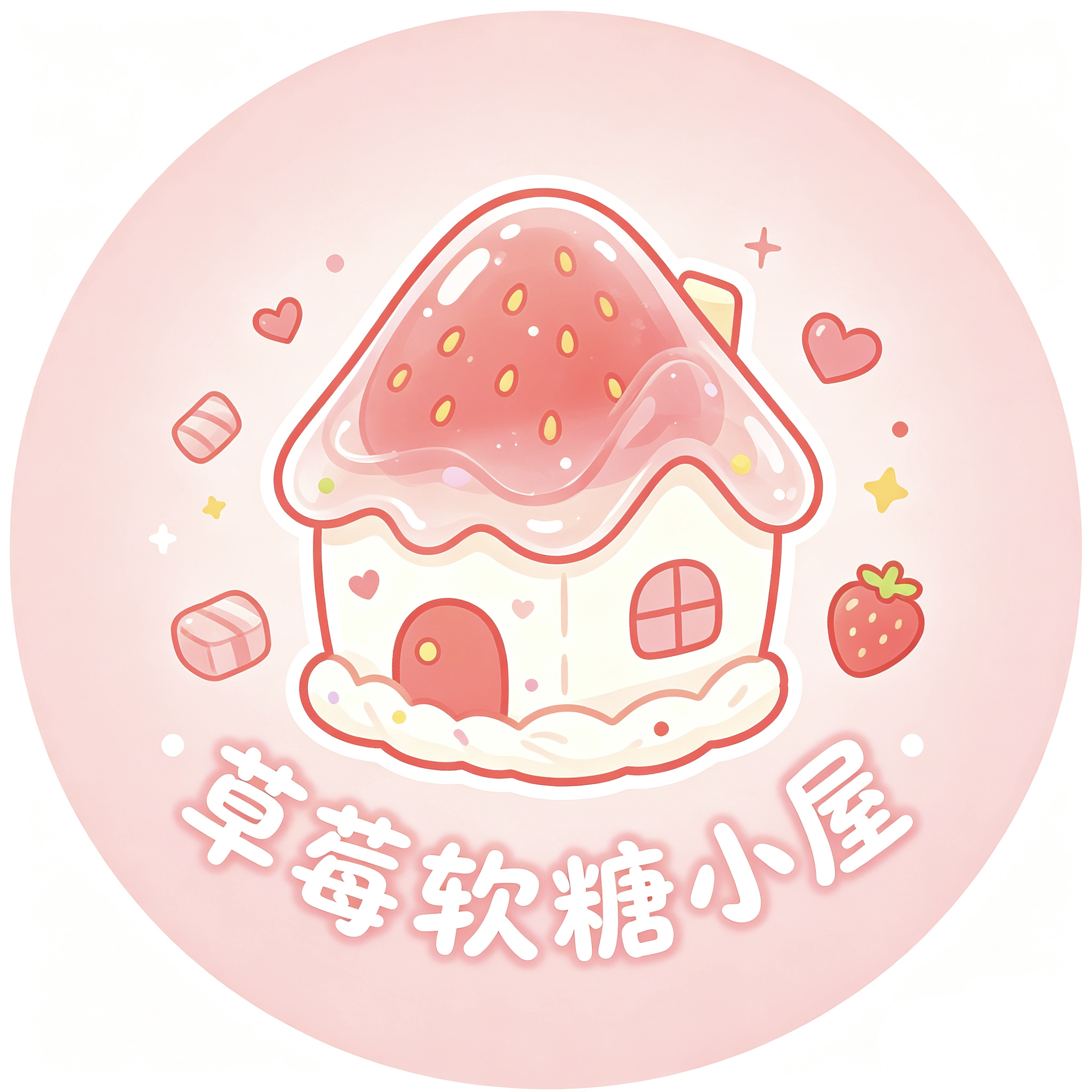 草莓软糖小屋的LOGO