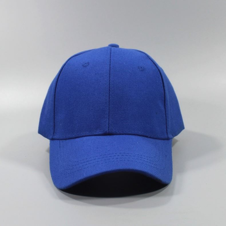 100% Cotton Pure White Solid Color Student Sports Day Military Training Activity Duck Bill Cap Unisex Face-Flattering Sun Protection Hard Top Baseball Cap