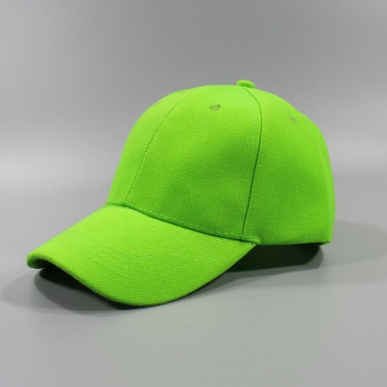 100% Cotton Pure White Solid Color Student Sports Day Military Training Activity Duck Bill Cap Unisex Face-Flattering Sun Protection Hard Top Baseball Cap