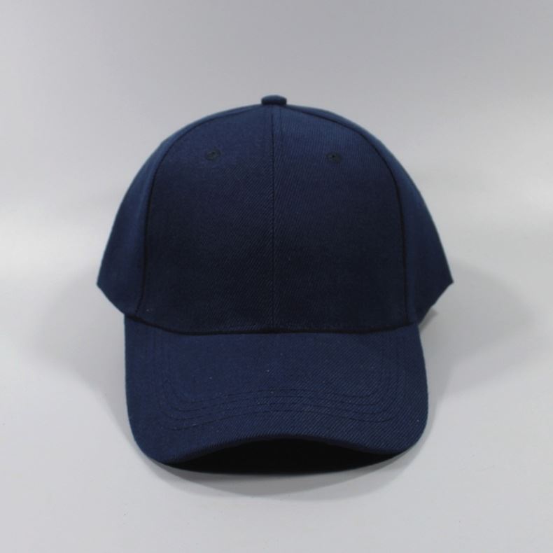 100% Cotton Pure White Solid Color Student Sports Day Military Training Activity Duck Bill Cap Unisex Face-Flattering Sun Protection Hard Top Baseball Cap