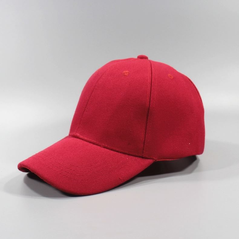 100% Cotton Pure White Solid Color Student Sports Day Military Training Activity Duck Bill Cap Unisex Face-Flattering Sun Protection Hard Top Baseball Cap