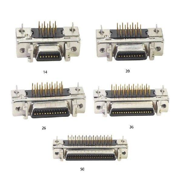 For SCSI Female Connector 14 20 26 36 50 Pin CN Slot MDR