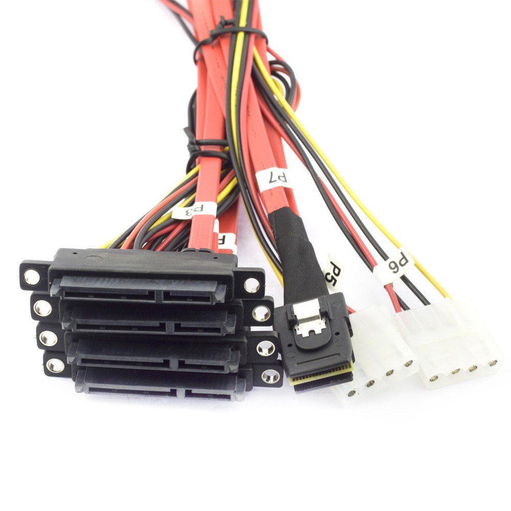 服务器内部互联的隐形基建：MINI SAS 8087转4口SATA线束的生态位解构_办公线材_淘宝数码网