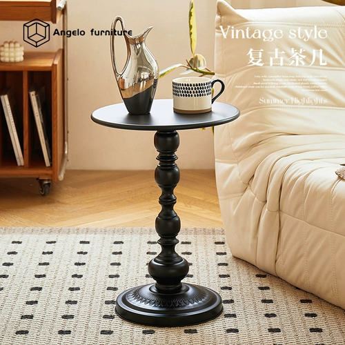 Анджело ретро края диван гостиной балкон легкие роскошные маленькие кофейные столики творческий прикроватный шкаф Уголка несколько Железного Арта Маленький Круглый Стол