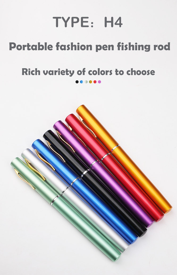 Море удочкой 1米新款钢笔钓鱼竿配xm100迷你金属纺车轮跨境爆款亚马h4