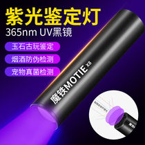 MOTIE Purple Lamp Identification UV Flashlight 365nm Fluorescent Detection Pen Woods Lamp