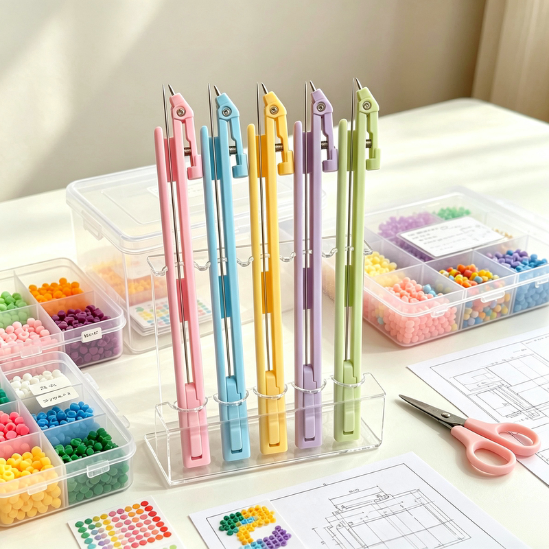 Fly Shuttle Bead Pen Bead Art Tool Long Single Needle DIY Press-Type Effort-Saving Advanced Easy-To-Use Set Fly Shuttle Bead Pen Bead Art Tool Long Single Needle DIY Press-Type Effort-Saving Advanced Easy-To-Use Set