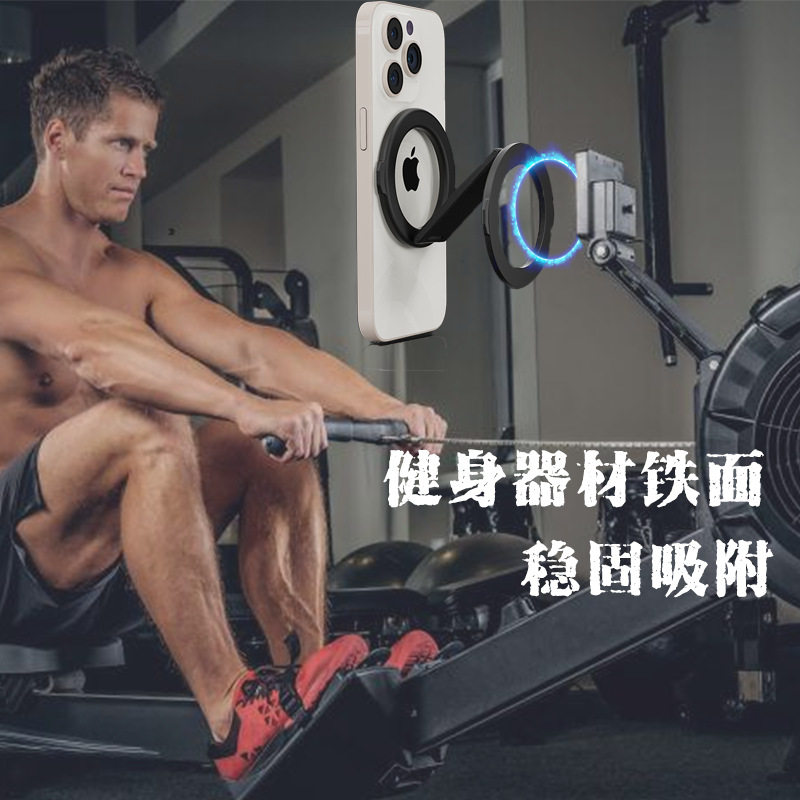 Prada Double-Sided Magnetic Phone Holder Lazy Desktop Magsafe Magnetic Ring Holder Can Rotate 360 Degrees Metal Foldable Portable Stand Suitable for Apple 17Promax Huawei 80