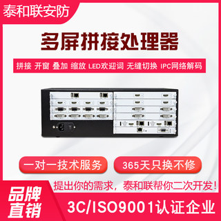 Multi-screen splicing processor splicing screen control image HDMI seamless hybrid monitoring network video decoding matrix TV wall conference system