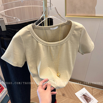Simple casual and pure short - sleeved T - shirt dress 2024 summer new waste - soil little short coat