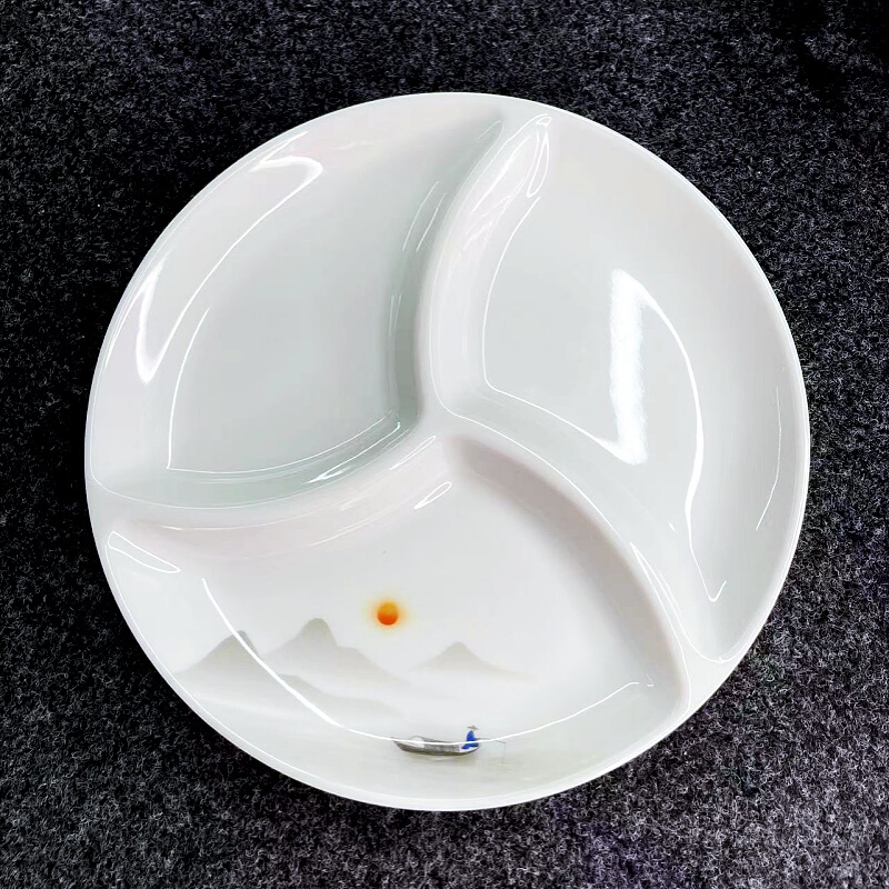 Imitation Porcelain Creative Dish Plate Melamine Tableware A8 Double-Compartment Plate Braised Meat Three-Dish Set Cold Dish Hotel Supplies Deep Plate Restaurant Imitation Porcelain Creative Dish Plate Melamine Tableware A8 Double-Compartment Plate Braised Meat Three-Dish Set Cold Dish Hotel Supplies Deep Plate Restaurant