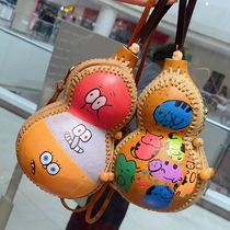 Natural gourd fashion creative handbag crossbody bag gift custom storage bag