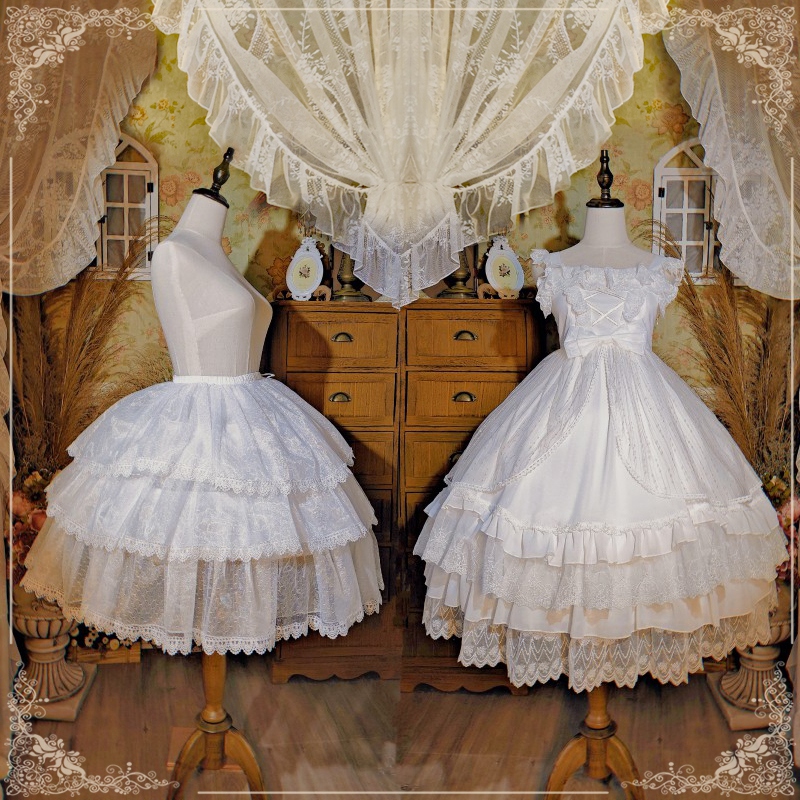 Magic flower dress supports lolita adjustable length of 50 - 70cm violent fish bone to support Lolita veil half skirt