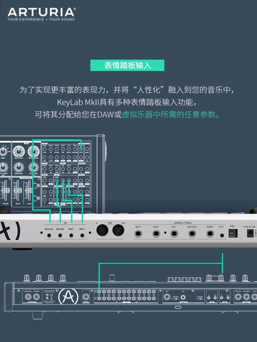 Arturia Keylab MKII 49/61 Ключевая музыка аранжировка MIDI -клавиатура Профессиональный полу -вес