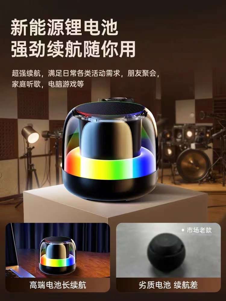 Smart Wireless Bluetooth Small Speaker Subwoofer Wireless Outdoor Berlin Sound Small Portable Computer Car Speaker