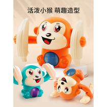 Baby toys 0-1 years old infants and toddlers 0 to 3 months 6 months and above children above 12 years old raise their heads to practice tumbling monkey