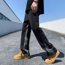 2023 Mode coréen Black Baggy Fbrûlé Jeans Y2K Pants Hommes C