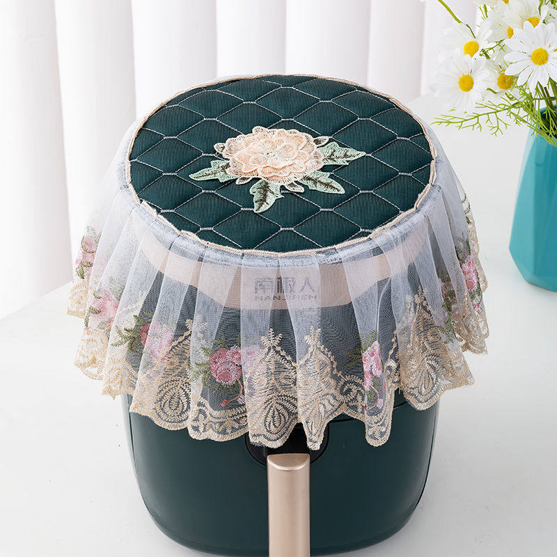 Air Frying Pot Dust Cover for Dust Protection Cover for Tears Embroidery Cover