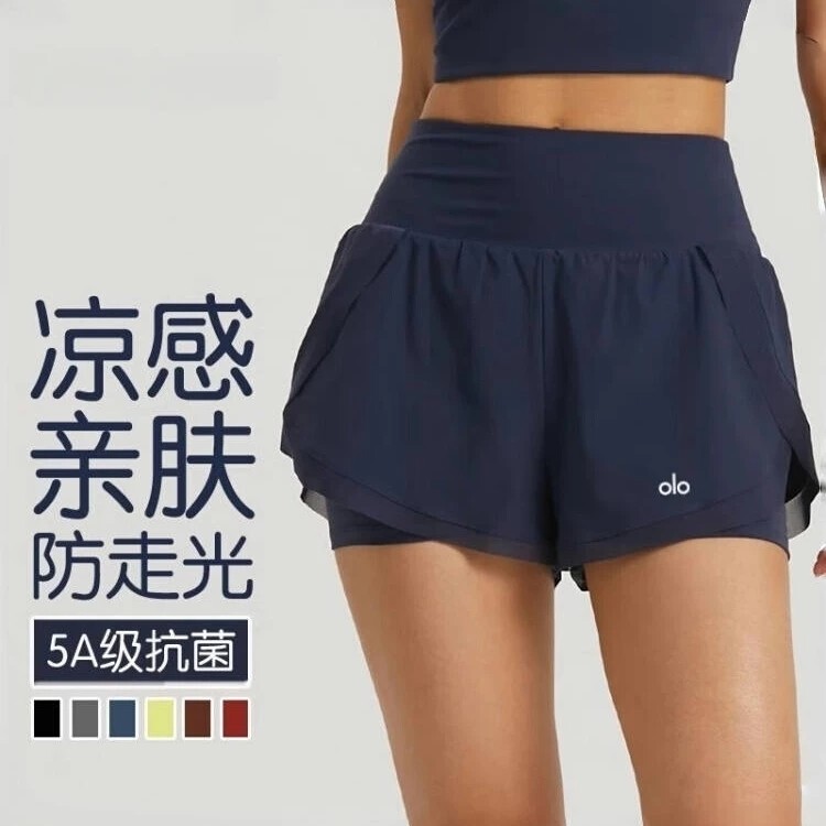 American Style Two-In-One Anti-Exposure Loose Quick-Dry Shorts for Women, Dance, Fitness, Yoga, Sports Three-Quarter Pants, Anti-Exposure Pants American Style Two-In-One Anti-Exposure Loose Quick-Dry Shorts for Women, Dance, Fitness, Yoga, Sports Three-Quarter Pants, Anti-Exposure Pants