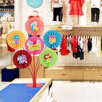 61 Happy Childrens Day Paper Fan Flower Table Float Childrens Clothing Store School Kindergarten Classroom Childrens Day Festival Activities Decorations