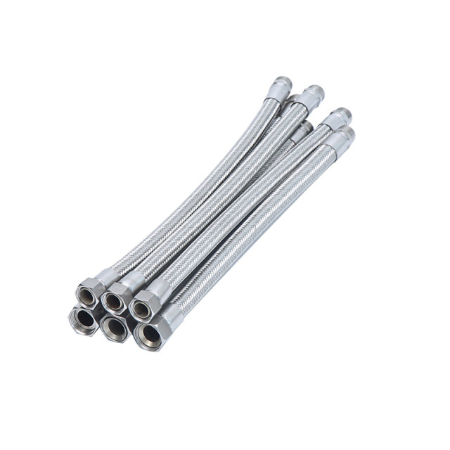 304 stainless steel corrugated pipe industrial 4 minutes 6 minutes 1 inch high temperature steam steam high pressure resistant steel wire metal braided hose