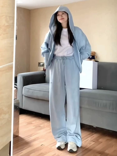 Осенний спортивный костюм, комплект, цветная толстовка, штаны для школьников