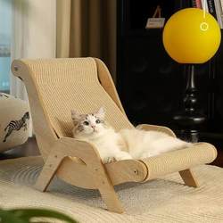 Cat Climbing Frame, Play and Sleep All-In-One Cat Lounge Chair, Scratching Board, Sofa, Scratch-Resistant, Cute, High Aesthetic Value, Universal for Cats