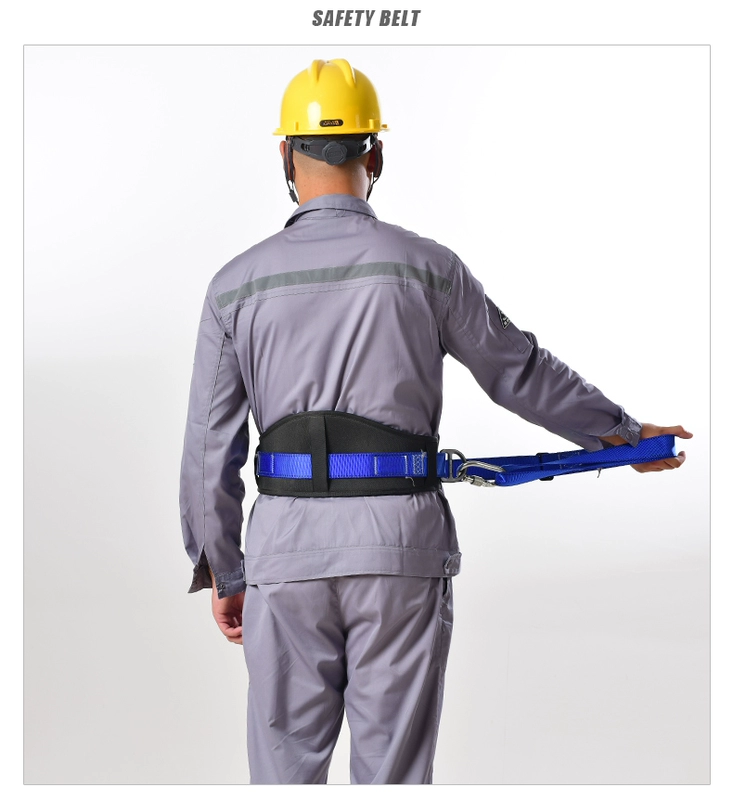 Bộ dây đai an toàn một eo làm việc trên cao Dây đai an toàn thợ điện Dây an toàn chống rơi Bộ móc đai tiêu chuẩn quốc gia day an toan lao dong