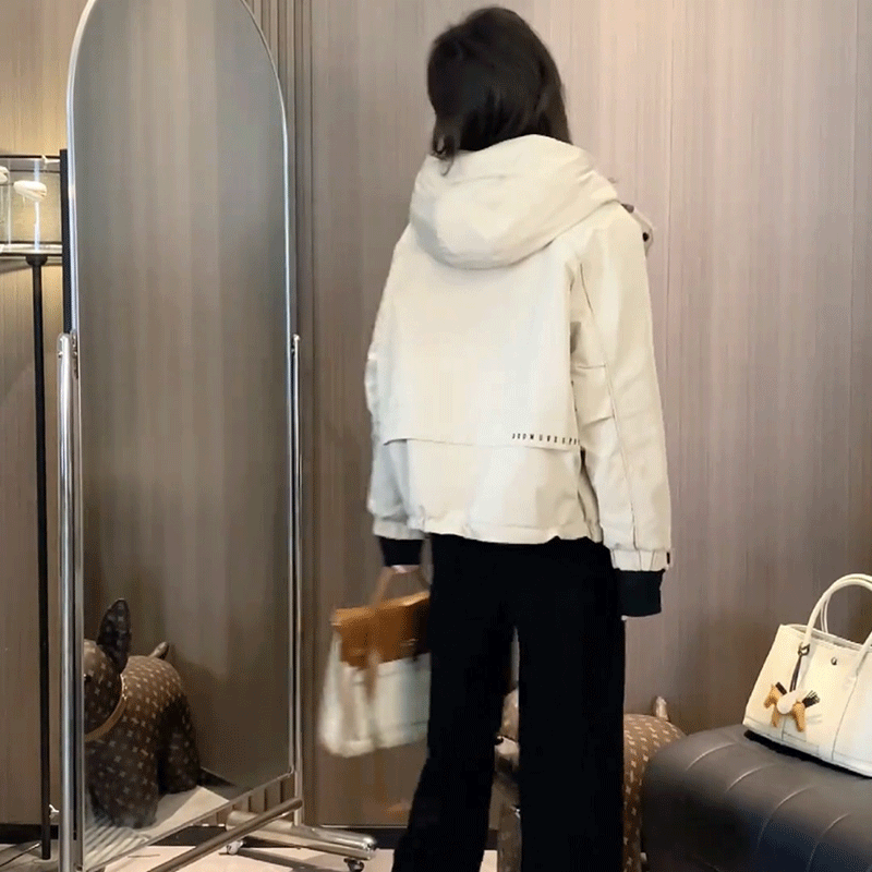 Демисезонная куртка с капюшоном, oversize, для подростков