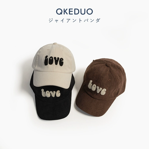 Демисезонная детская вельветовая бейсболка, удерживающая тепло дорожная кепка подходит для мужчин и женщин для девочек, шапка, семейный стиль, в западном стиле