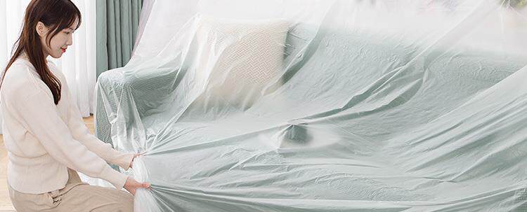 Скатерть 家居装修防尘保护膜罩宿舍膜遮盖家具保护一次性塑料膜家用盖布 Other