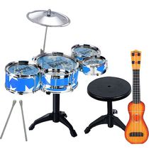Childrens drum set jazz drum instrument electronic keyboard guitar toy beginner boy 1-3 10 years old extra large drum