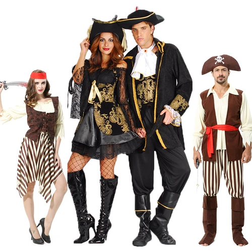 Хэллоуинская одежда, макияж, пиратская одежда Джек капитан Джек Полосатый