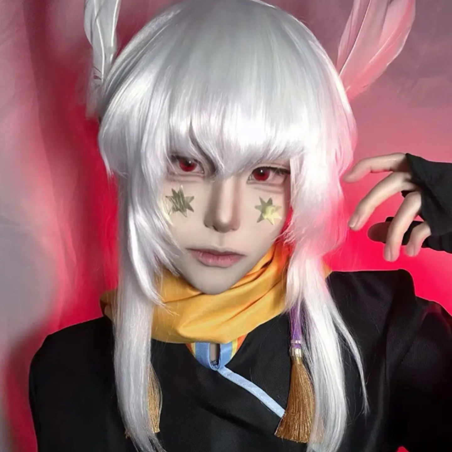 光遇白鸟cos纯白长直发！动漫风假发让我变身少年感主角_COSPLAY配件_淘宝游戏网