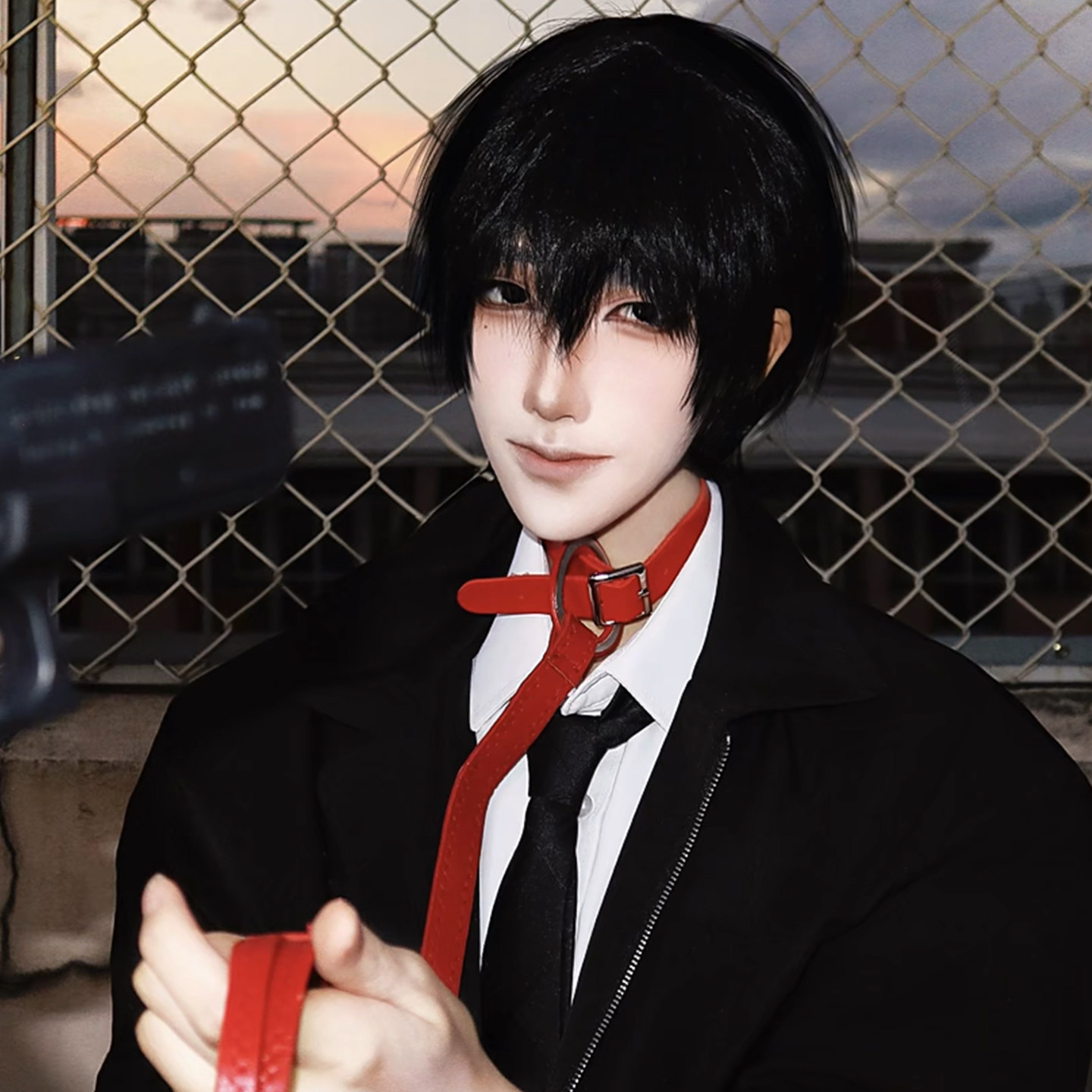 林子莫cos短发男让我支配你病娇易次元同人碎盖头皮顶假毛全头套_COSPLAY配件_淘宝游戏网