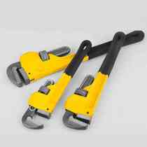 Household strong torque pipe wrench large multi-functional plastic handle pipe wrench water pipe repair tool installation pliers