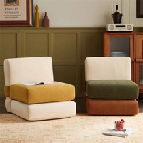 Dongwo mighty tofu block lazy sofa can lie down and sleep small apartment bedroom combination tatami French retro style