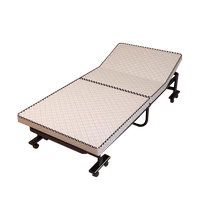 Rama Red Folding Sheet Single Thickened Hotel Temporary Adult Accompanying Bed Office Lunch Break Simple Bed