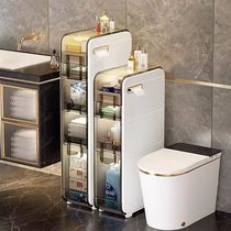 Dongfangxin full box sandwich cabinet storage rack storage acrylic installation-free toilet bathroom toilet mobile storage cabinet