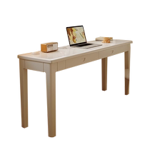 Naijia (furniture) Nordic white solid wood desk simple home bedroom long strip office simple modern computer desk