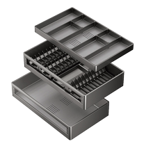 Wrigley 23 kitchen 304 stainless steel basket cabinet thickened double-layer bowl basket drawer-type storage rack dish basket