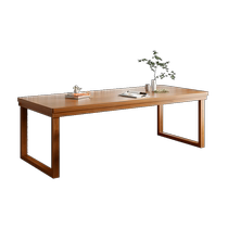Dongwo Yijiamu solid wood double computer table desktop home bedroom desk simple two-person gaming table long table