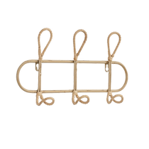 (Self-operated by Juran Home) You can live in INS log style rattan hooks entrance study bedroom bedroom decoration wall hangings