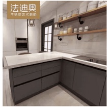 Fadio crystal series stainless steel art kitchen cabinet customization