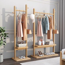 Dongwo Mislo coat rack floor-standing bedroom simple vertical wooden office simple coat rack storage shelf