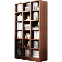 Dongwo Yijia wood solid wood color bookcase grid cabinet combination cabinet display cabinet home living room square floor-to-ceiling storage cabinet
