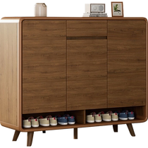 Dongwo Yueshun Nordic Shoe Cabinet Home Solid Wood Bar Chinese Style Large Capacity Simple Hall Cabinet Multifunctional Entrance Storage