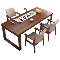 Dongwo Yijiamu new Chinese-style solid wood desk home brush calligraphy and painting table study desk simple Chinese study desk